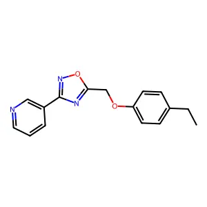5-[(4-Ethylphenoxy)methyl]-3-pyridin-3-yl-1,2,4-oxadiazole structure