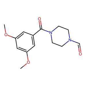 4-(3,5-Dimethoxybenzoyl)piperazine-1-carbaldehyde structure