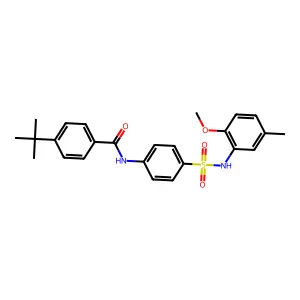 4-tert-butyl-N-[4-[(2-methoxy-5-methylphenyl)sulfamoyl]phenyl]benzamide structure