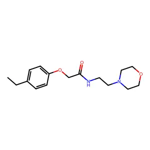 2-(4-ethylphenoxy)-N-[2-(morpholin-4-yl)ethyl]acetamide structure
