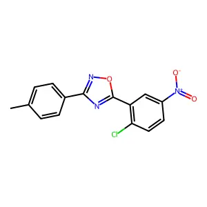 5-(2-Chloro-5-nitrophenyl)-3-(4-methylphenyl)-1,2,4-oxadiazole structure