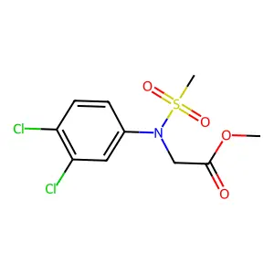 Methyl N-(3,4-dichlorophenyl)-N-(methylsulfonyl)glycinate structure