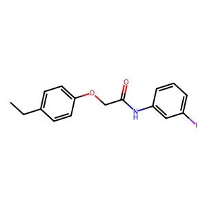 2-(4-ethylphenoxy)-N-(3-iodophenyl)acetamide structure