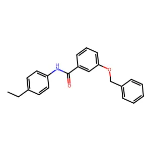 N-(4-ethylphenyl)-3-phenylmethoxybenzamide structure