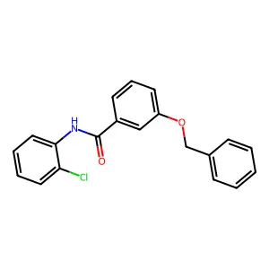 N-(2-chlorophenyl)-3-phenylmethoxybenzamide structure