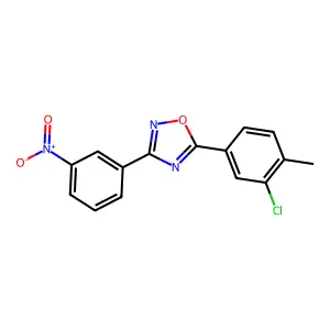 5-(3-Chloro-4-methylphenyl)-3-(3-nitrophenyl)-1,2,4-oxadiazole structure