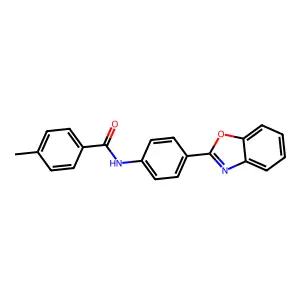 N-[4-(1,3-benzoxazol-2-yl)phenyl]-4-methylbenzamide structure