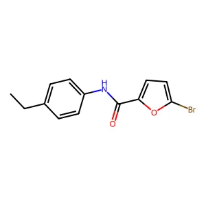 5-bromo-N-(4-ethylphenyl)furan-2-carboxamide structure