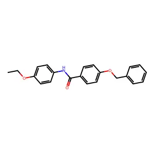 N-(4-ethoxyphenyl)-4-phenylmethoxybenzamide structure