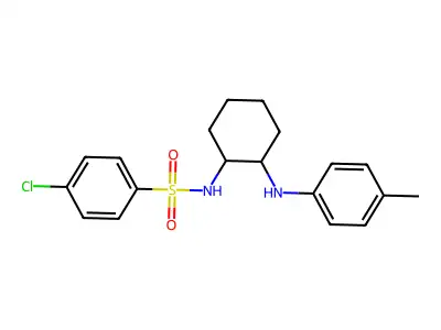 4-chloro-N-(2-(p-tolylamino)cyclohexyl)benzenesulfonamide structure