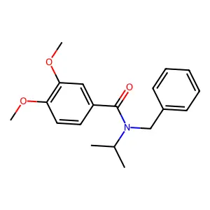N-benzyl-3,4-dimethoxy-N-propan-2-ylbenzamide structure