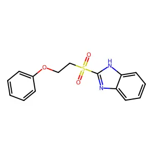2-(2-phenoxyethylsulfonyl)-1H-benzimidazole structure
