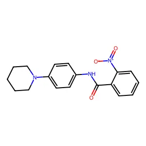 2-nitro-N-(4-(piperidin-1-yl)phenyl)benzamide structure