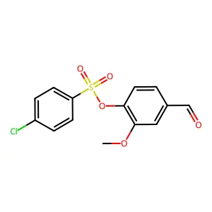 4-Formyl-2-methoxyphenyl 4-chlorobenzenesulfonate structure