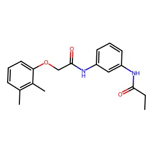 N-(3-{[(2,3-dimethylphenoxy)acetyl]amino}phenyl)propanamide structure