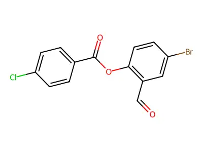 4-Bromo-2-formylphenyl 4-chlorobenzoate structure