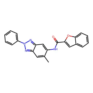 N-(6-methyl-2-phenylbenzotriazol-5-yl)-1-benzofuran-2-carboxamide structure