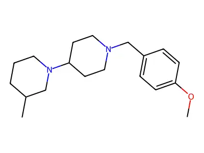 1-[(4-Methoxyphenyl)methyl]-4-(3-methylpiperidin-1-yl)piperidine structure