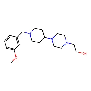 2-[4-[1-[(3-Methoxyphenyl)methyl]piperidin-4-yl]piperazin-1-yl]ethanol structure