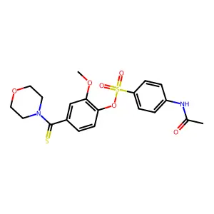 [2-Methoxy-4-(morpholine-4-carbothioyl)phenyl] 4-acetamidobenzenesulfonate structure