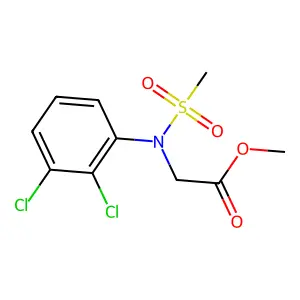 Methyl N-(2,3-dichlorophenyl)-N-(methylsulfonyl)glycinate structure