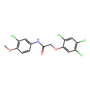 N-(3-chloro-4-methoxyphenyl)-2-(2,4,5-trichlorophenoxy)acetamide structure