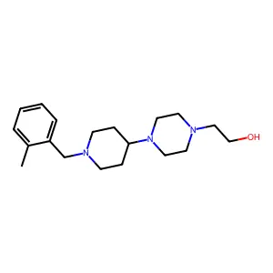 2-{4-[1-(2-Methylbenzyl)-4-piperidinyl]-1-piperazinyl}ethanol structure
