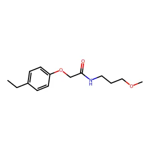 2-(4-ethylphenoxy)-N-(3-methoxypropyl)acetamide structure