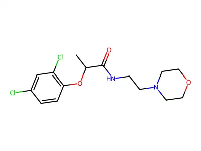 2-(2,4-dichlorophenoxy)-N-(2-morpholin-4-ylethyl)propanamide structure