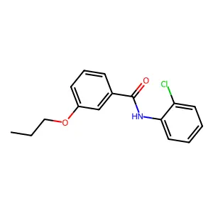 N-(2-chlorophenyl)-3-propoxybenzamide structure
