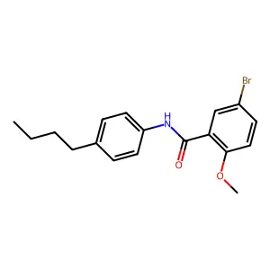 5-bromo-N-(4-butylphenyl)-2-methoxybenzamide structure