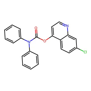 7-Chloroquinolin-4-yl diphenylcarbamate structure