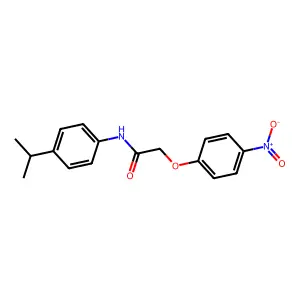 2-(4-nitrophenoxy)-N-(4-propan-2-ylphenyl)acetamide structure