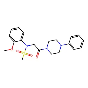 N-(2-methoxyphenyl)-N-[2-oxo-2-(4-phenylpiperazin-1-yl)ethyl]methanesulfonamide structure