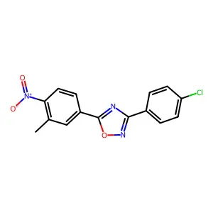 3-(4-Chlorophenyl)-5-(3-methyl-4-nitrophenyl)-1,2,4-oxadiazole structure
