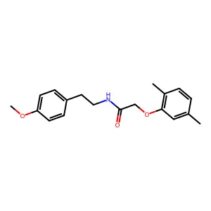 2-(2,5-dimethylphenoxy)-N-[2-(4-methoxyphenyl)ethyl]acetamide structure