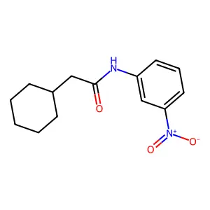2-cyclohexyl-N-(3-nitrophenyl)acetamide structure