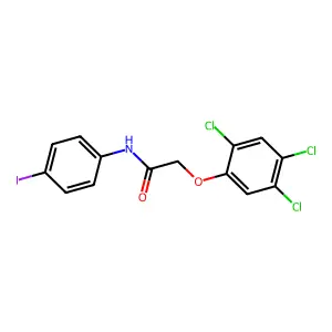 N-(4-iodophenyl)-2-(2,4,5-trichlorophenoxy)acetamide structure
