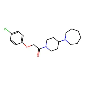 1-[4-(Azepan-1-yl)piperidin-1-yl]-2-(4-chlorophenoxy)ethanone structure
