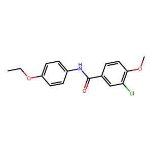 3-Chloro-N-(4-ethoxyphenyl)-4-methoxybenzamide structure