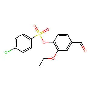 2-Ethoxy-4-formylphenyl 4-chlorobenzenesulfonate structure