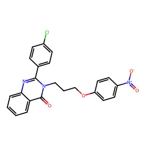 2-(4-Chlorophenyl)-3-[3-(4-nitrophenoxy)propyl]quinazolin-4-one structure