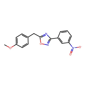 5-(4-Methoxybenzyl)-3-(3-nitrophenyl)-1,2,4-oxadiazole structure