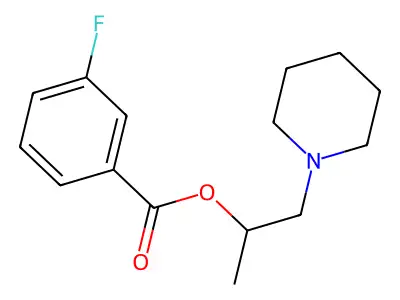 1-(Piperidin-1-yl)propan-2-yl 3-fluorobenzoate structure