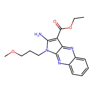 ethyl 2-amino-1-(3-methoxypropyl)-1H-pyrrolo[2,3-b]quinoxaline-3-carboxylate structure