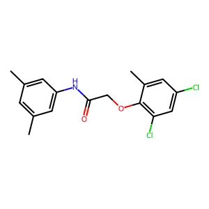 2-(2,4-dichloro-6-methylphenoxy)-N-(3,5-dimethylphenyl)acetamide structure