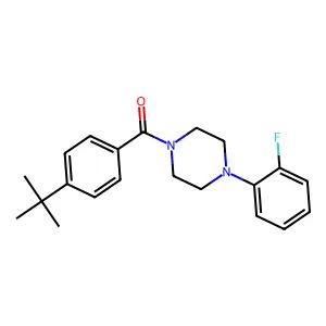 4-(Tert-butyl)phenyl 4-(2-fluorophenyl)piperazinyl ketone structure
