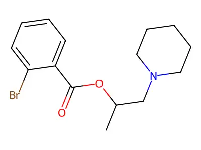 1-(Piperidin-1-yl)propan-2-yl 2-bromobenzoate structure