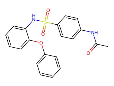 N-{4-[(2-phenoxyphenyl)sulfamoyl]phenyl}acetamide structure