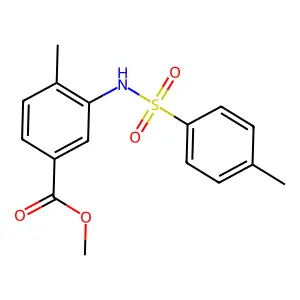 Methyl 4-methyl-3-{[(4-methylphenyl)sulfonyl]amino}benzoate structure